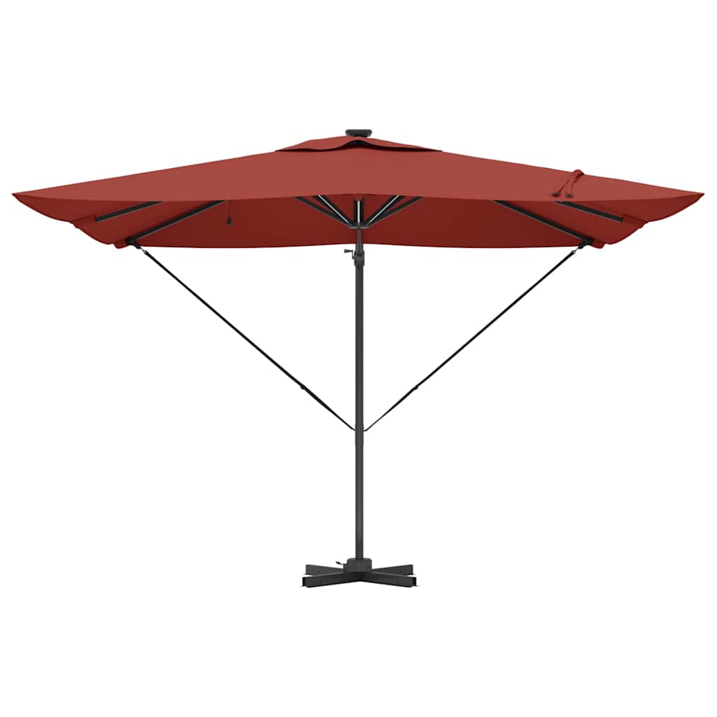 vidaXL Umbrella Terracotta 286 x 284 x 270 cm Aluminium and Polyester
