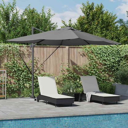 vidaXL Umbrella Anthracite 352 x 251 x 265 cm Polyester and Aluminium