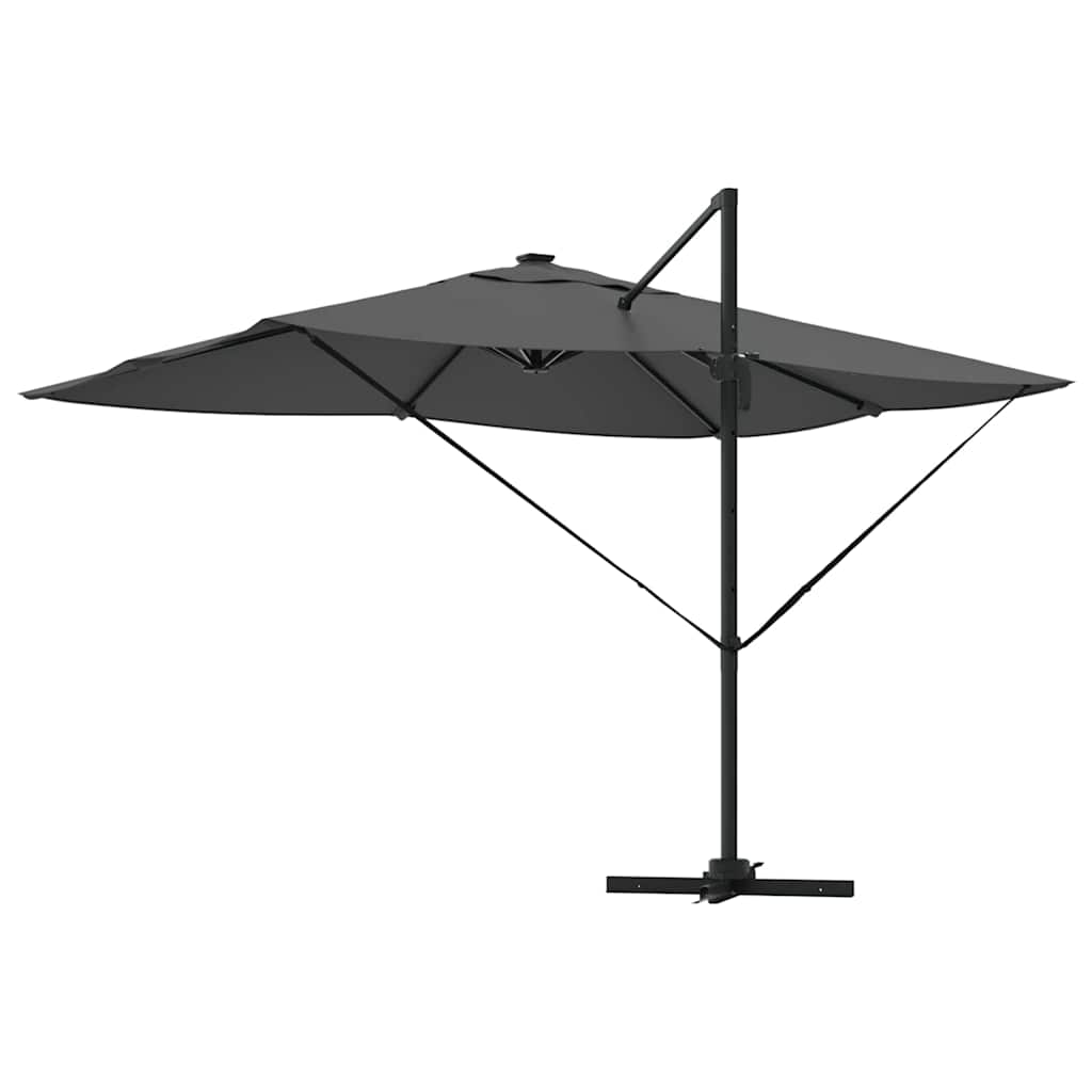 vidaXL Umbrella Anthracite 352 x 251 x 265 cm Polyester and Aluminium