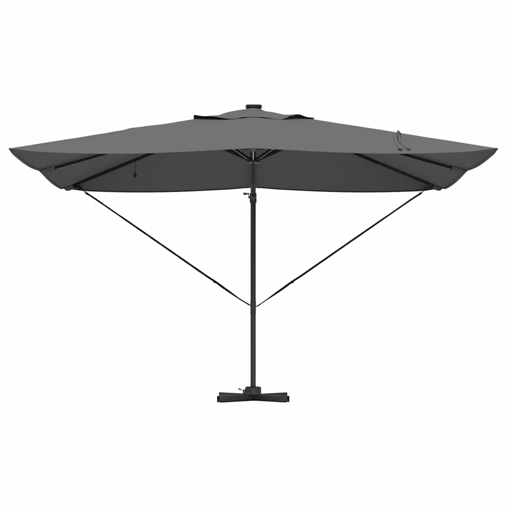 vidaXL Umbrella Anthracite 352 x 251 x 265 cm Polyester and Aluminium