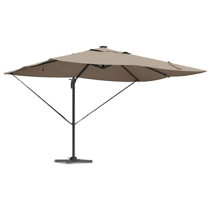 vidaXL Umbrella Taupe 352 x 251 x 265 cm Polyester and Aluminium