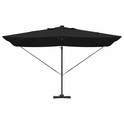vidaXL Umbrella Black 352 x 251 x 265 cm Polyester and Aluminium
