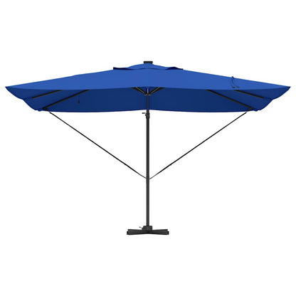 vidaXL Umbrella 352 x 251 x 265 cm Polyester and Aluminium Azurblau