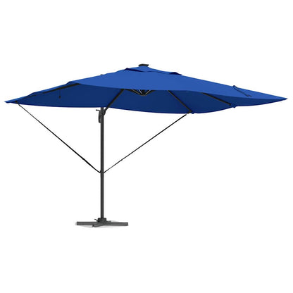 vidaXL Umbrella 352 x 251 x 265 cm Polyester and Aluminium Azurblau
