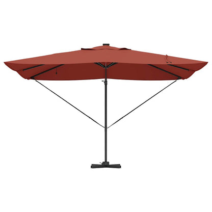 vidaXL Umbrella Terracotta 352 x 251 x 265 cm Polyester and Aluminium