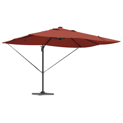 vidaXL Umbrella Terracotta 352 x 251 x 265 cm Polyester and Aluminium