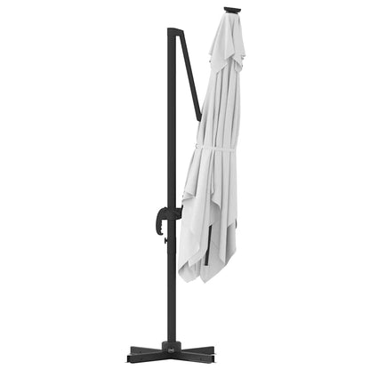 vidaXL Roma Parasol Beige 286 x 284 x 265 cm Aluminium and Polyester