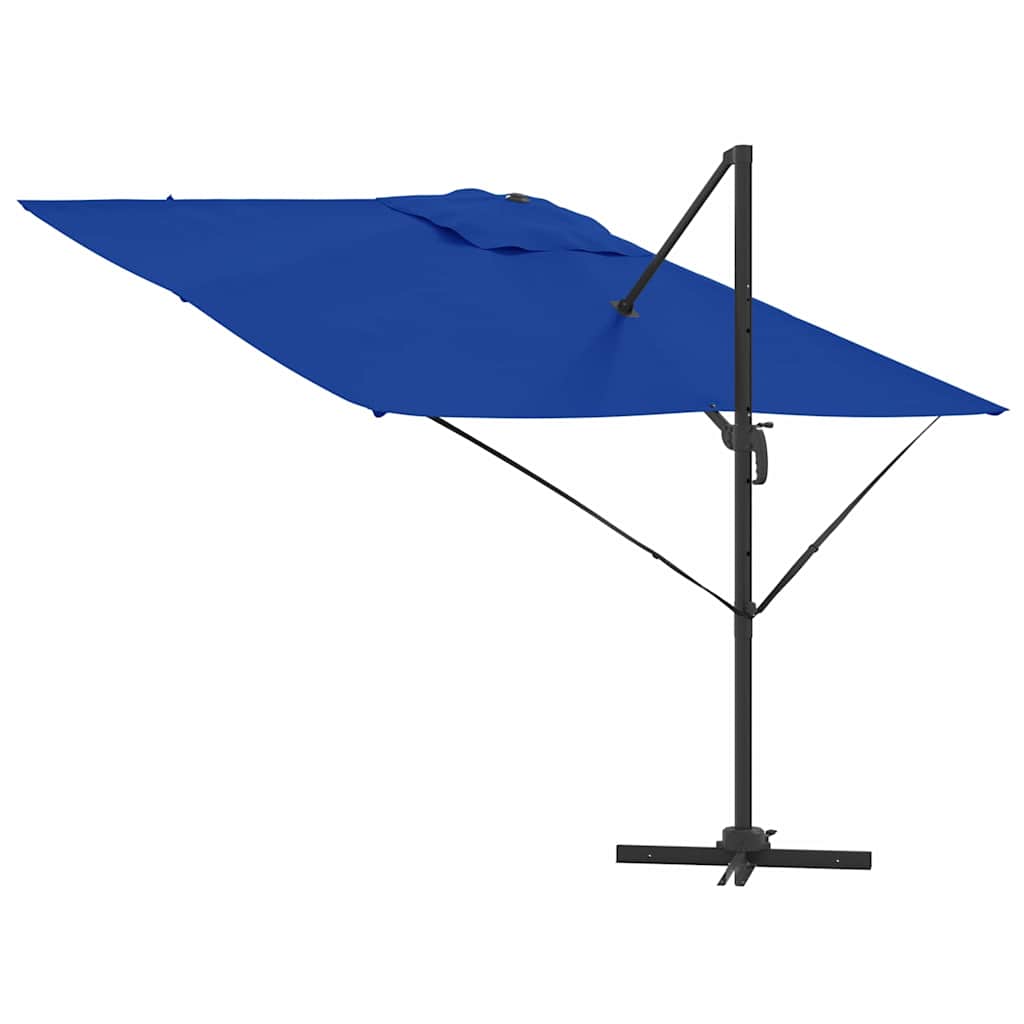 vidaXL Roma Parasol Blue 286 x 284 x 265 cm Aluminium and Polyester