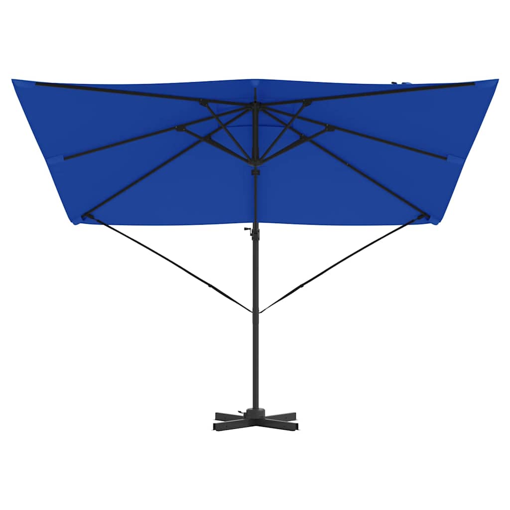 vidaXL Roma Parasol Blue 286 x 284 x 265 cm Aluminium and Polyester
