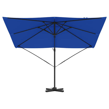vidaXL Roma Parasol Blue 286 x 284 x 265 cm Aluminium and Polyester