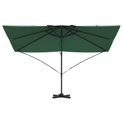 vidaXL Umbrella Green 351 x 250 x 260 cm Polyester and Aluminium