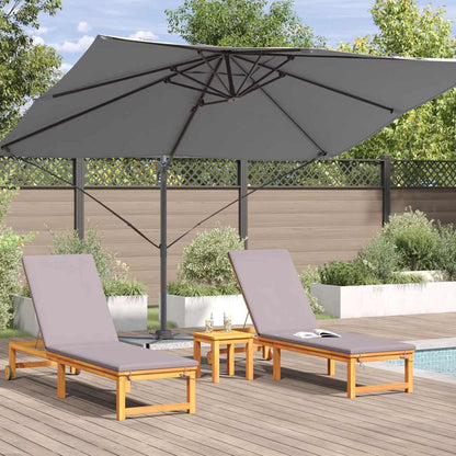 vidaXL Umbrella Anthracite 351 x 250 x 260 cm Polyester and Aluminium