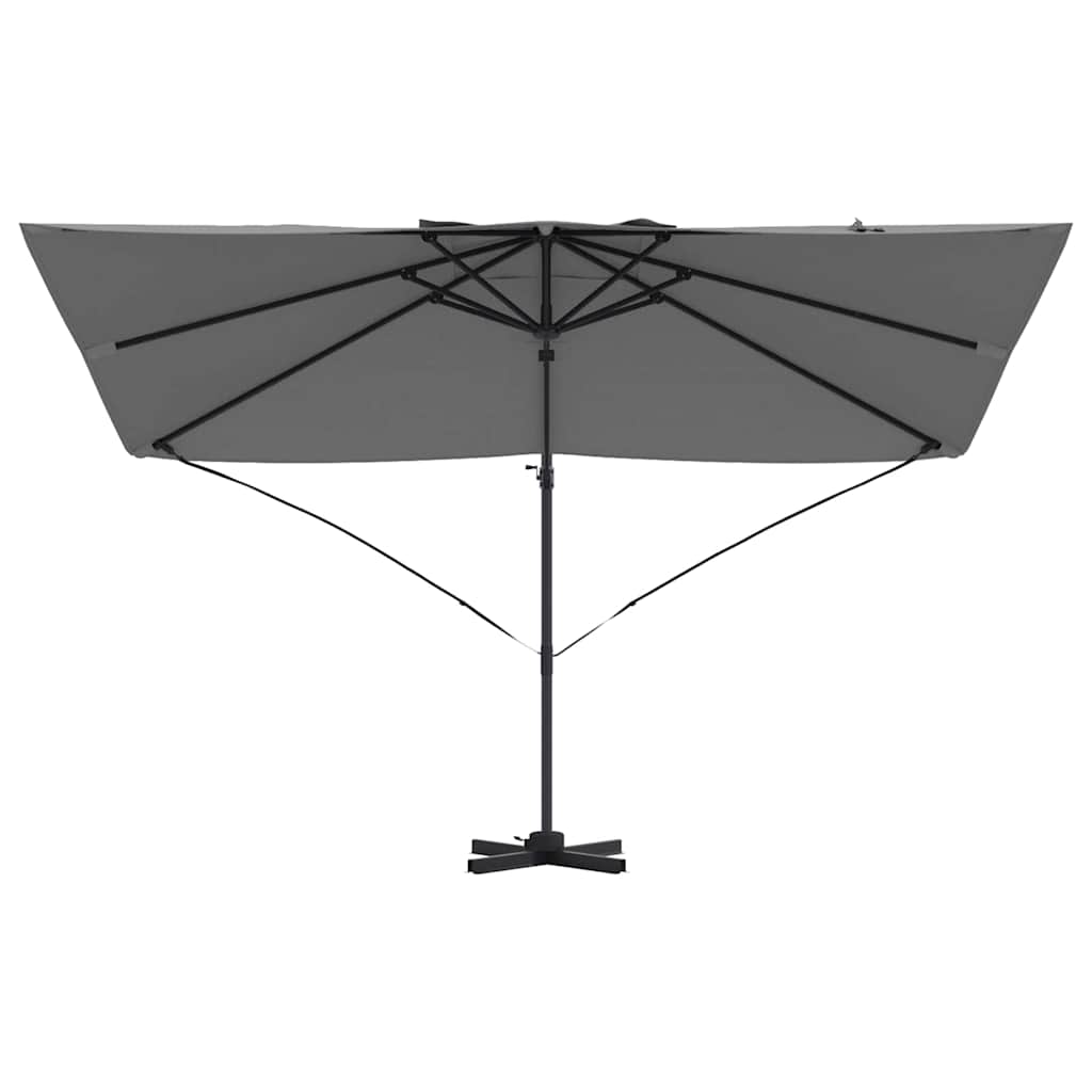 vidaXL Umbrella Anthracite 351 x 250 x 260 cm Polyester and Aluminium