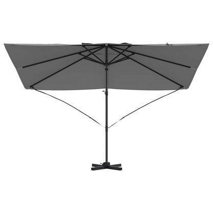 vidaXL Umbrella Anthracite 351 x 250 x 260 cm Polyester and Aluminium
