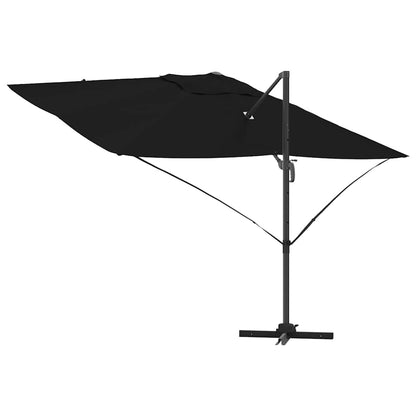 vidaXL Umbrella Black 351 x 250 x 260 cm Polyester and Aluminium