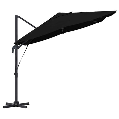 vidaXL Umbrella Black 351 x 250 x 260 cm Polyester and Aluminium