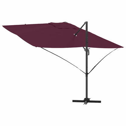 vidaXL Umbrella Bordeaux Red 351 x 250 x 260 cm