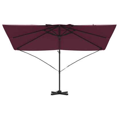 vidaXL Umbrella Bordeaux Red 351 x 250 x 260 cm