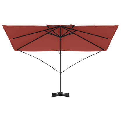 vidaXL Umbrella Terracotta 351 x 250 x 260 cm Polyester and Aluminium