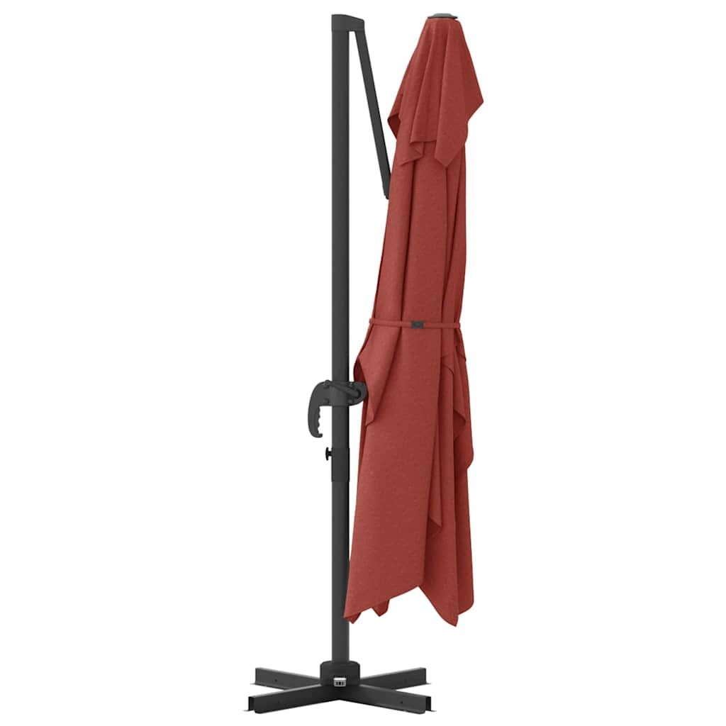 vidaXL Umbrella Terracotta 351 x 250 x 260 cm Polyester and Aluminium