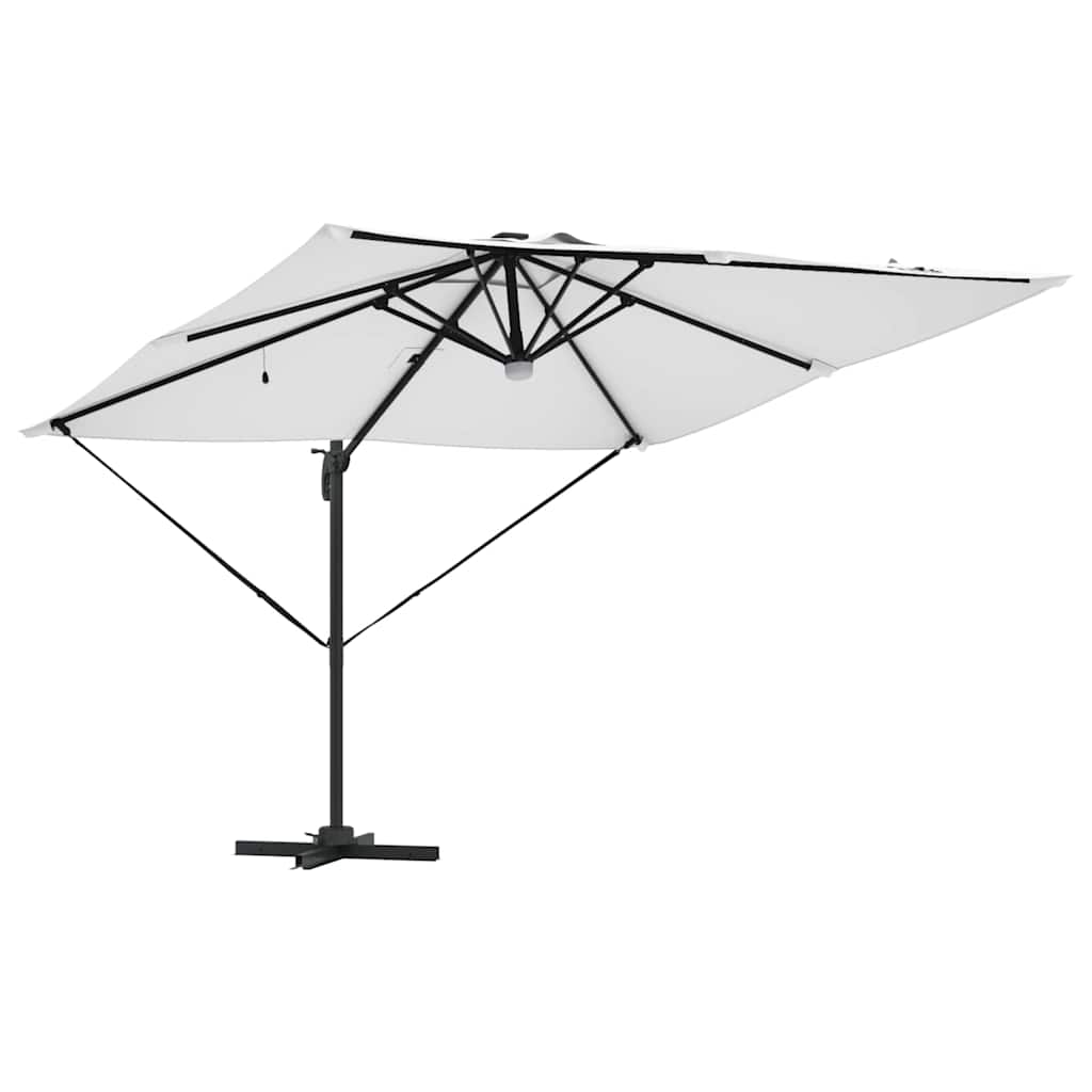 vidaXL Roma Parasol Beige 286 x 284 x 270 cm Aluminium and Polyester