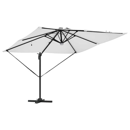 vidaXL Roma Parasol Beige 286 x 284 x 270 cm Aluminium and Polyester