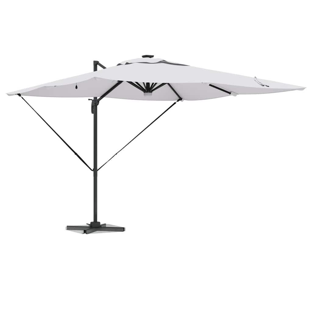 vidaXL Roma Parasol Beige 286 x 284 x 270 cm Aluminium and Polyester