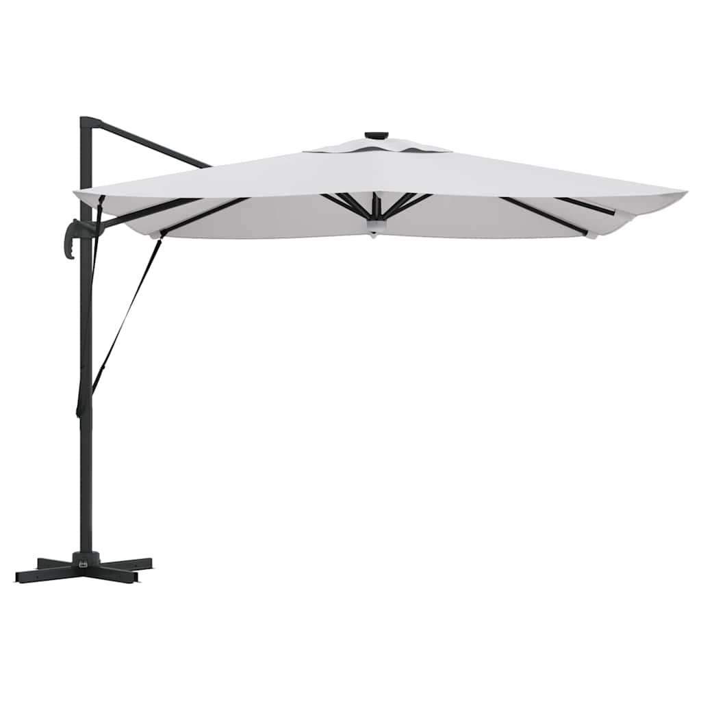 vidaXL Roma Parasol Beige 286 x 284 x 270 cm Aluminium and Polyester