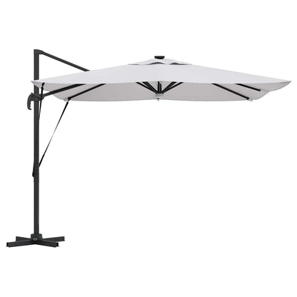 vidaXL Roma Parasol Beige 286 x 284 x 270 cm Aluminium and Polyester