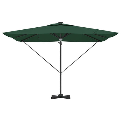 vidaXL Roma Parasol Green 286 x 284 x 270 cm Aluminium and Polyester