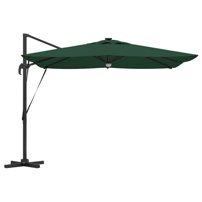 vidaXL Roma Parasol Green 286 x 284 x 270 cm Aluminium and Polyester
