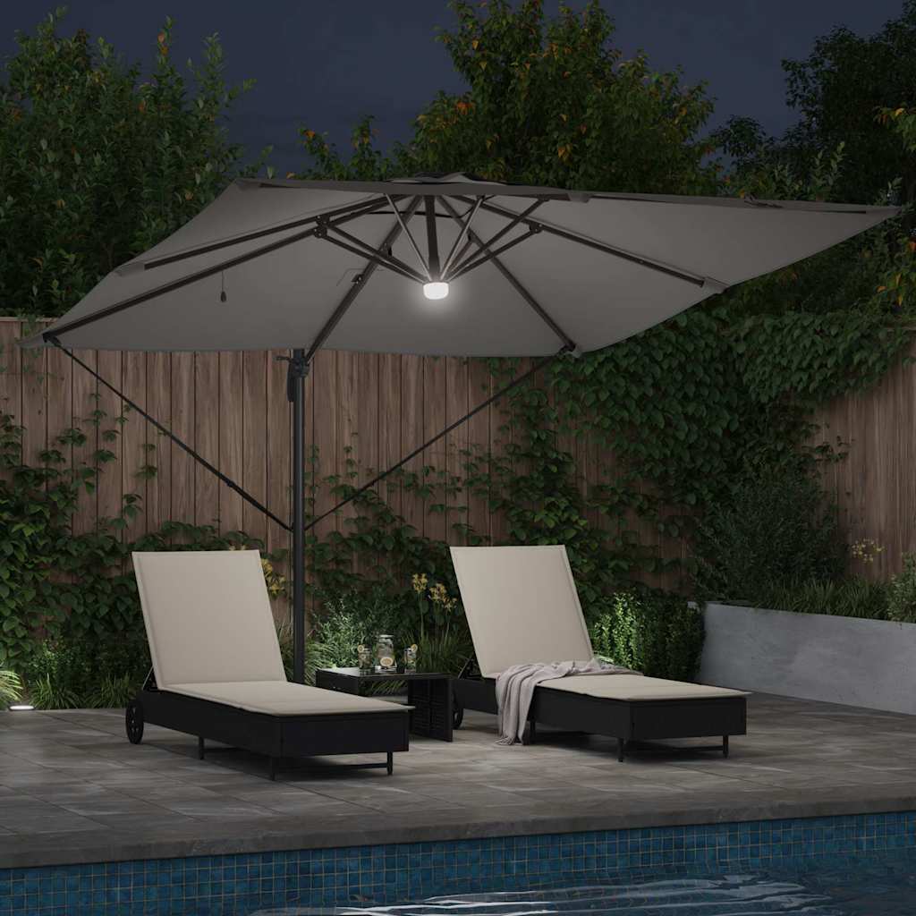 vidaXL Roma Parasol Anthracite 286 x 284 x 270 cm