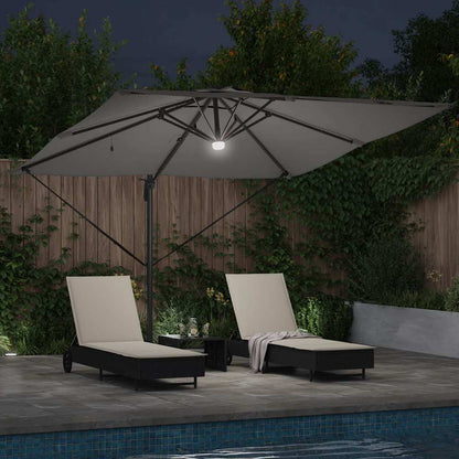 vidaXL Roma Parasol Anthracite 286 x 284 x 270 cm