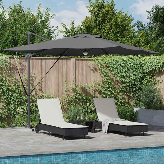 vidaXL Roma Parasol Anthracite 286 x 284 x 270 cm