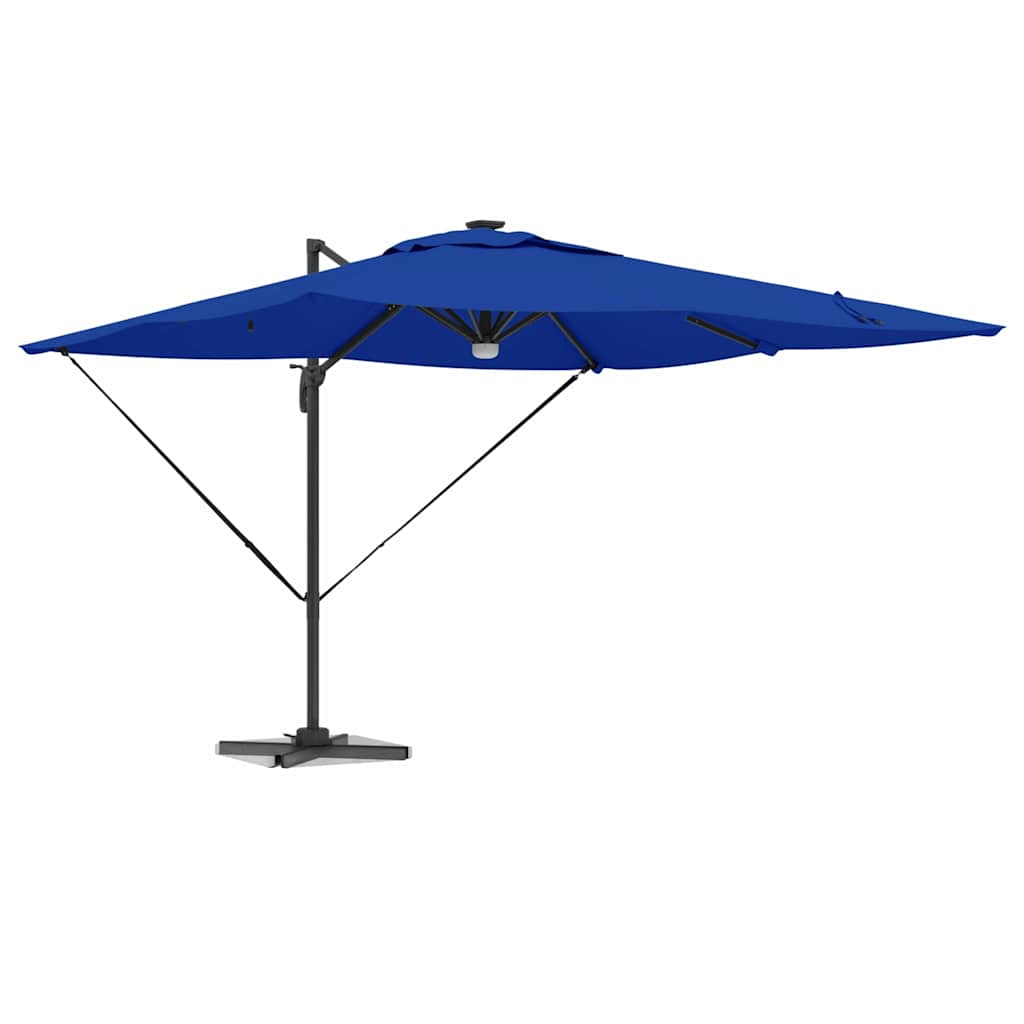 vidaXL Roma Parasol Blue 286 x 284 x 270 cm Aluminium and Polyester