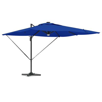 vidaXL Roma Parasol Blue 286 x 284 x 270 cm Aluminium and Polyester