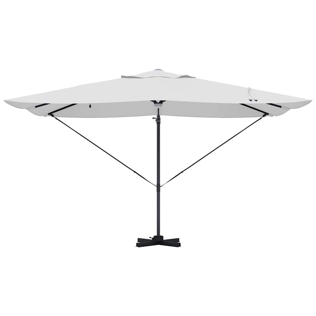vidaXL Umbrella Sand 351 x 250 x 253 cm Polyester and Aluminium