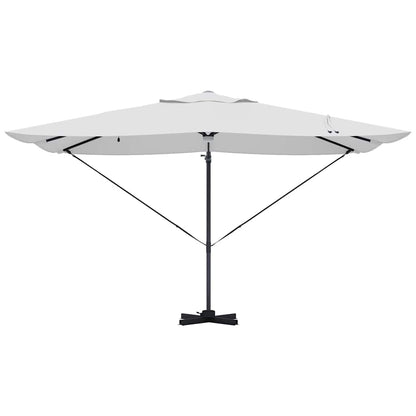 vidaXL Umbrella Sand 351 x 250 x 253 cm Polyester and Aluminium