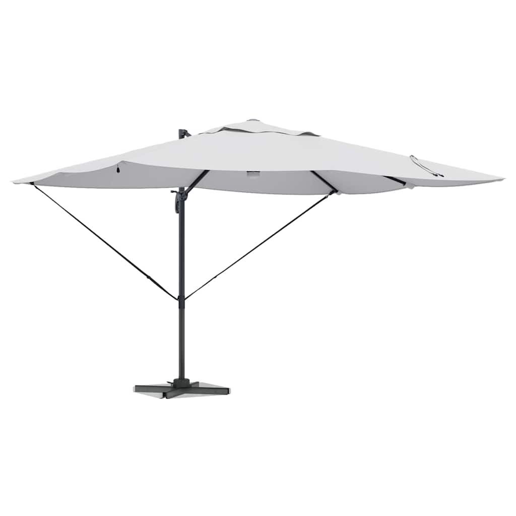 vidaXL Umbrella Sand 351 x 250 x 253 cm Polyester and Aluminium