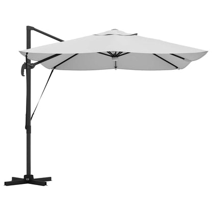 vidaXL Umbrella Sand 351 x 250 x 253 cm Polyester and Aluminium