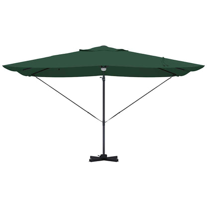 vidaXL Umbrella Green 351 x 250 x 253 cm Polyester and Aluminium