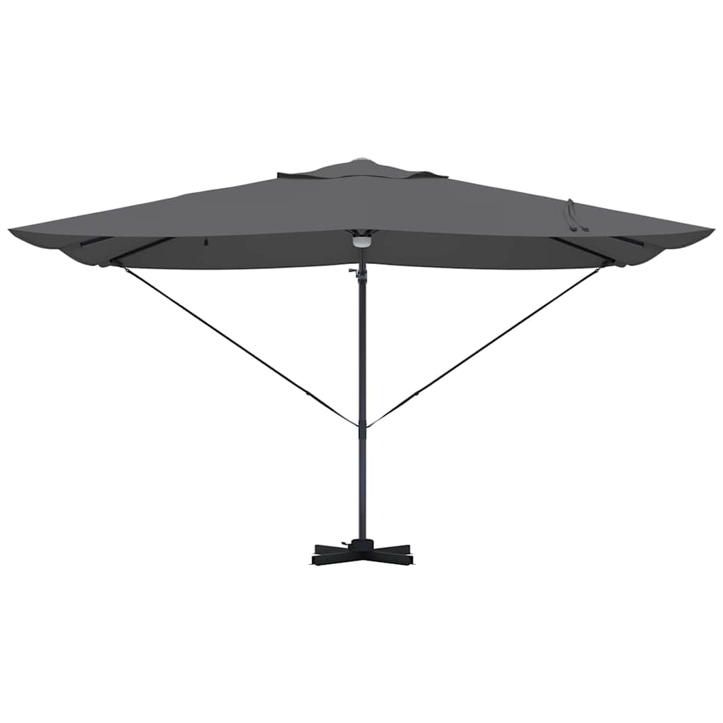 vidaXL Umbrella Anthracite 351 x 250 x 253 cm Polyester and Aluminium