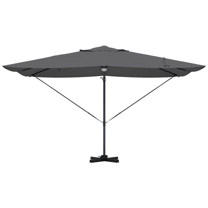 vidaXL Umbrella Anthracite 351 x 250 x 253 cm Polyester and Aluminium