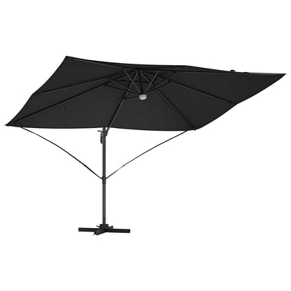 vidaXL Umbrella Black 351 x 250 x 253 cm Polyester and Aluminium