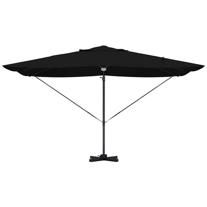 vidaXL Umbrella Black 351 x 250 x 253 cm Polyester and Aluminium