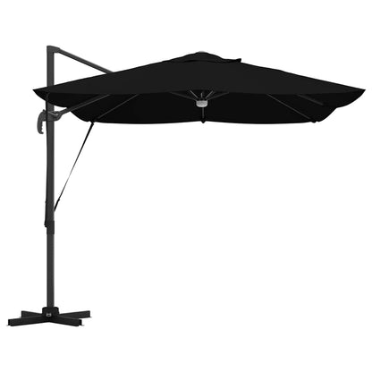vidaXL Umbrella Black 351 x 250 x 253 cm Polyester and Aluminium