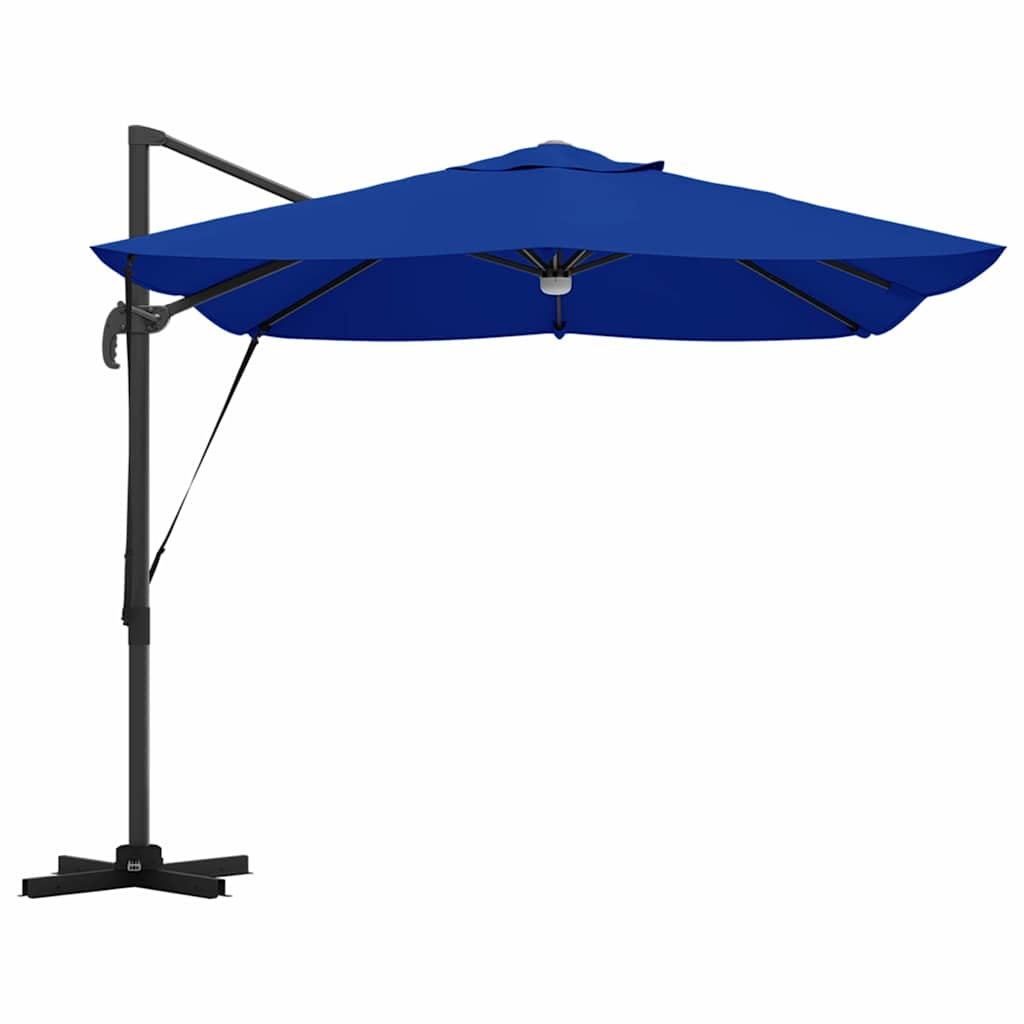 vidaXL Umbrella 351 x 250 x 253 cm Polyester and Aluminium Azurblau