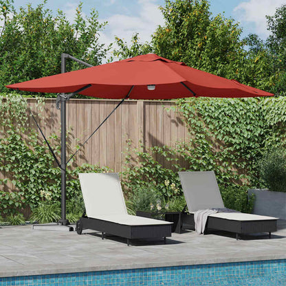 vidaXL Umbrella Terracotta 351 x 250 x 253 cm Polyester and Aluminium