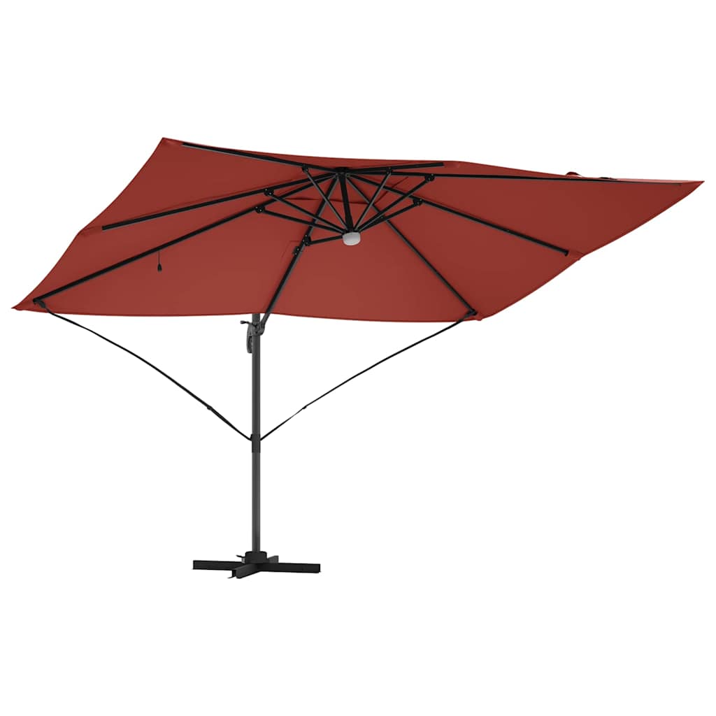 vidaXL Umbrella Terracotta 351 x 250 x 253 cm Polyester and Aluminium