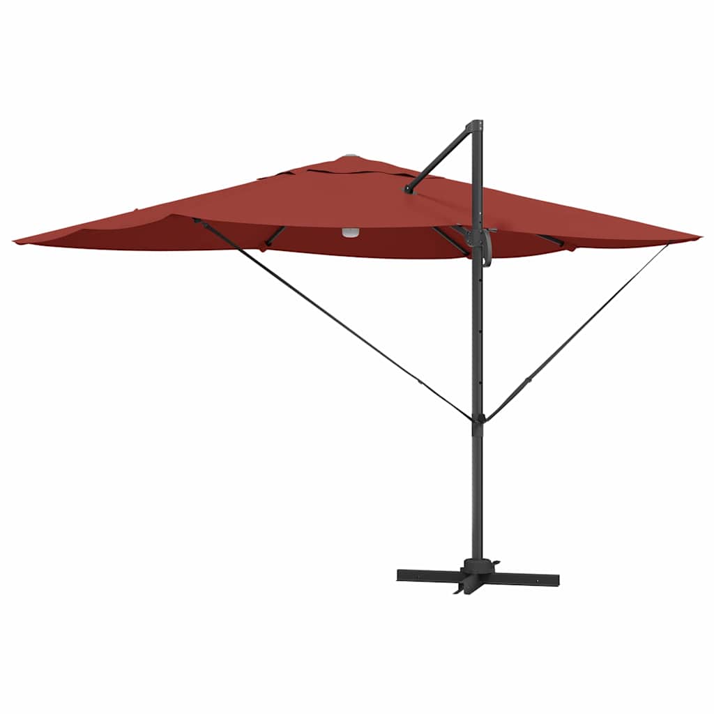 vidaXL Umbrella Terracotta 351 x 250 x 253 cm Polyester and Aluminium